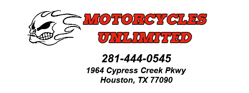 Home Page: Motorcycles Unlimited 1964 Cypress Creek PKWY Houston TX 77090  2814440545